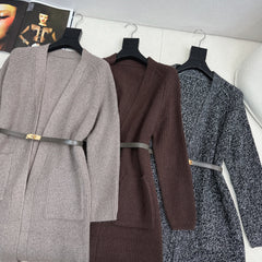 HERMES 25S LONG KNITTED CARDIGAN 081