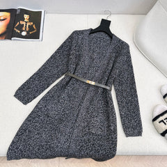 HERMES 25S LONG KNITTED CARDIGAN 080
