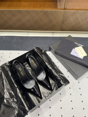 NORMA PUMPS IN BLACK GLOSSY SHEEPSKIN