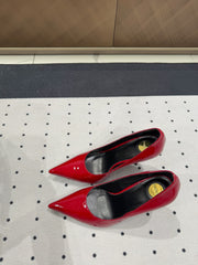 NORMA PUMPS IN RED GLOSSY SHEEPSKIN