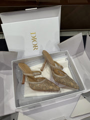 HIGH HEELS MULE IN CAMEL BEIGE LAMB SUEDE 10 CM