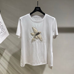 Loewe 25 Three-dimensional Beaded T-shirt Cotton