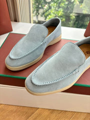 LP LOAFERS 25S IN DUSTY GREEN GRAY CASHMERE