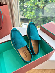 LP LOAFERS 25S IN OCEAN BLUE CASHMERE