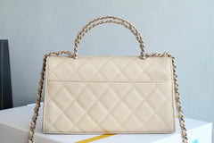 CHANEL 25S KELLY 18 CM IN BEIGE LAMBSKIN