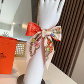 HERMES 25S SILK NECKERCHIEF 86 IN SILK 714378