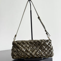 KELIMERO CHA-CHA CLUTCH 28.5 IN DARK GREEN LAMBSKIN