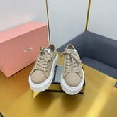 WASH SNEAKER IN DARK BEIGE DENIM