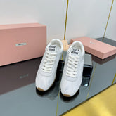 PLUME NAPPA SNEAKERS IN WHITE CALFSKIN