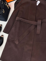 HERMES 25S REVERSIBLE LONG CASHMERE COAT 237