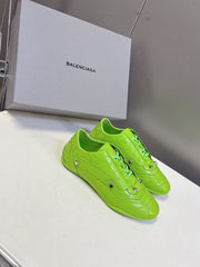 BALENCIAGA 25S SNEAKER IN GREEN CALFSKIN