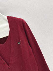 HERMES 25S V-NECK SWEATER 256