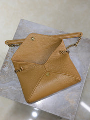YSL 25S CALYPSO MINI 19 IN CARAMEL LAMBSKIN GOLD HARDWARE