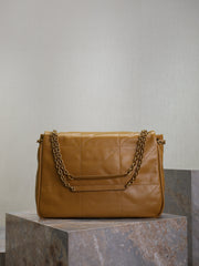 YSL 25S LARGE JAMIE 43 IN DARK GOLDENROD LAMBSKIN GOLD HARDWARE