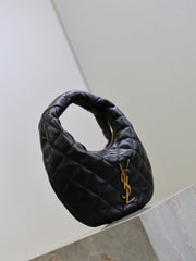 YSL 25S ICARE BABY 17 IN BLACK QUILTED CALFSKIN GOLD HARDWRE