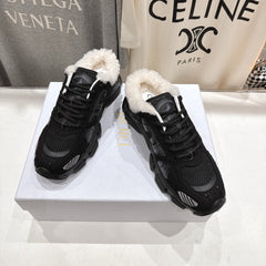 DIOR CHRONO SNEAKER 25S IN BLACK SUEDE AND MESH FABRIC STYLE 6