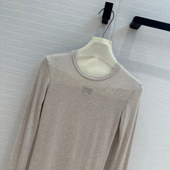 Loewe Long-sleeve T-shirt Gray Lyocell