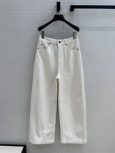 Loewe 25 Sickle Jeans White Denim Cotton