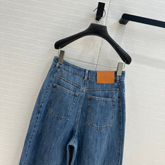Loewe 25 Sickle Jeans Blue Denim Cotton