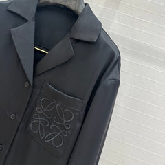 Loewe Shirt Black Acetate Fiber
