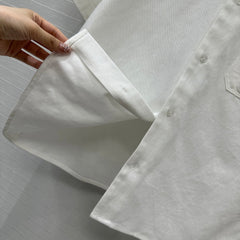 Loewe Denim Short-sleeved Shirt White Cotton