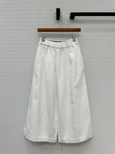 Loewe Wide-leg Pants White Cotton