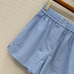 Loewe Short Blue Cotton