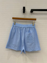 Loewe Short Blue Cotton