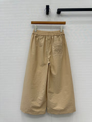 Loewe Pants Khaki Cotton