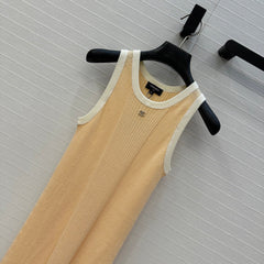 CC 25 Knitted Dress Yellow Cotton