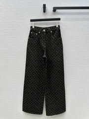 LV DENIM PANTS WITH LOGO 264395