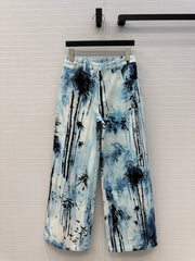 DIOR PRINTED DENIM PANTS 268196