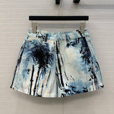 DIOR PRINTED DENIM SHORTS 268200