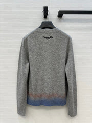 DIOR CASHMERE SWEATER WITH FLORAL EMBROIDERY 276197