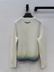 DIOR CASHMERE SWEATER WITH FLORAL EMBROIDERY 276200