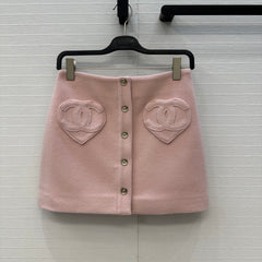 CHANEL 25S A-LINE KNIT MINI SKIRT 347