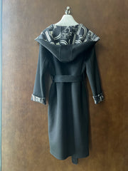 HERMES 25S REVERSIBLE LONG HOODED COAT 049