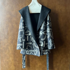 HERMES 25S REVERSIBLE LONG HOODED COAT 047