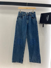 LOEW 25S STRAIGHT LEG JEANS DENIM EMBROIDERED LOGO 263361