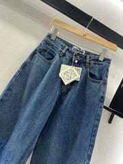LOEW 25S STRAIGHT LEG JEANS DENIM EMBROIDERED LOGO 263361
