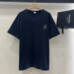 LOEWE T-SHIRT WITH FLORAL EMBROIDERY 274666