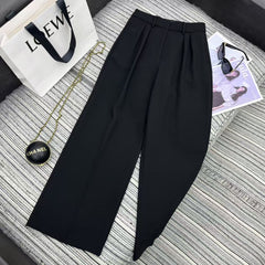 LOEWE STRAIGHT-LEG PANTS WITH EMBROIDERED LOGO 274390