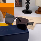 SQUARE SUNGLASSES L5970 IN BLACK ACETATE