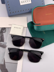 SQUARE METAL AND ACETATE SUNGLASSES G5637