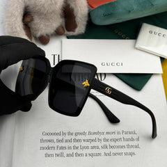 EMBOSSED LOGO GEOMETRIC FRAME SUNGLASSES G4250 IN ACETATE