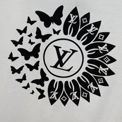 LV T-SHIRT IN WHITE PURE COTTON CLASSIC LOGO PATTERN 238880