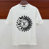 LV T-SHIRT IN WHITE PURE COTTON CLASSIC LOGO PATTERN 238880