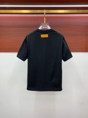 LV BLACK PURE COTTON FABRIC T-SHIRT 238885