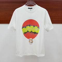 LV WHITE PURE COTTON FABRIC T-SHIRT 238884