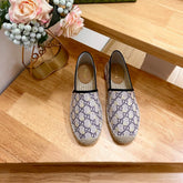 GG Supreme Flat Shoes White Caro